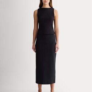 NEW WITH TAGS Everlane Black The Dream Maxi Skirt in Size Extra Large